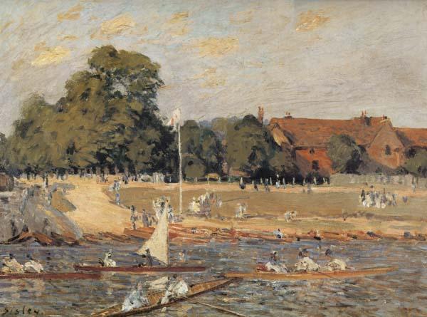 Alfred Sisley Regatta at Hampton Court France oil painting art